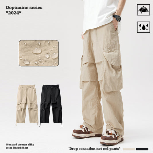 Waterproof Pleated Knee Cargo Pants