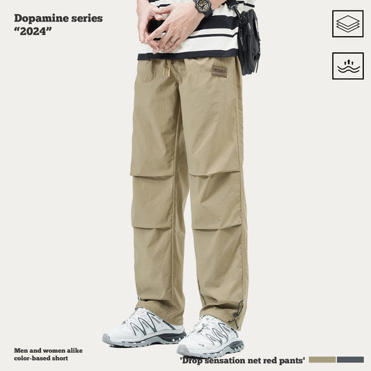 Pleated Knee Cuff Cargo Pants