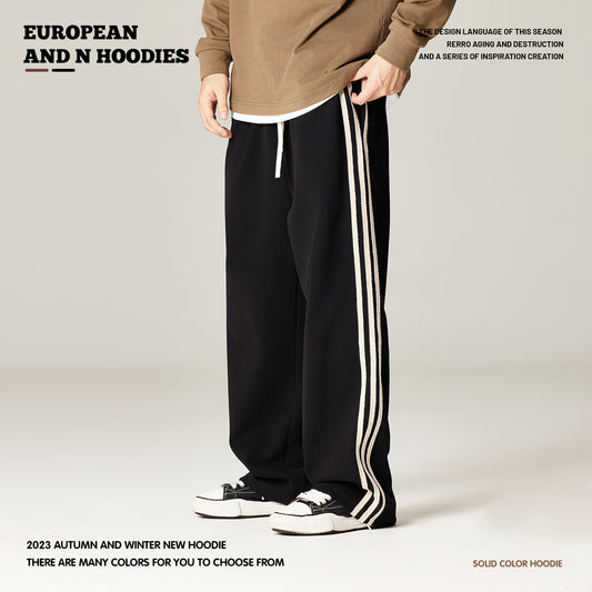 Three-Stripes Straight Leg Pants