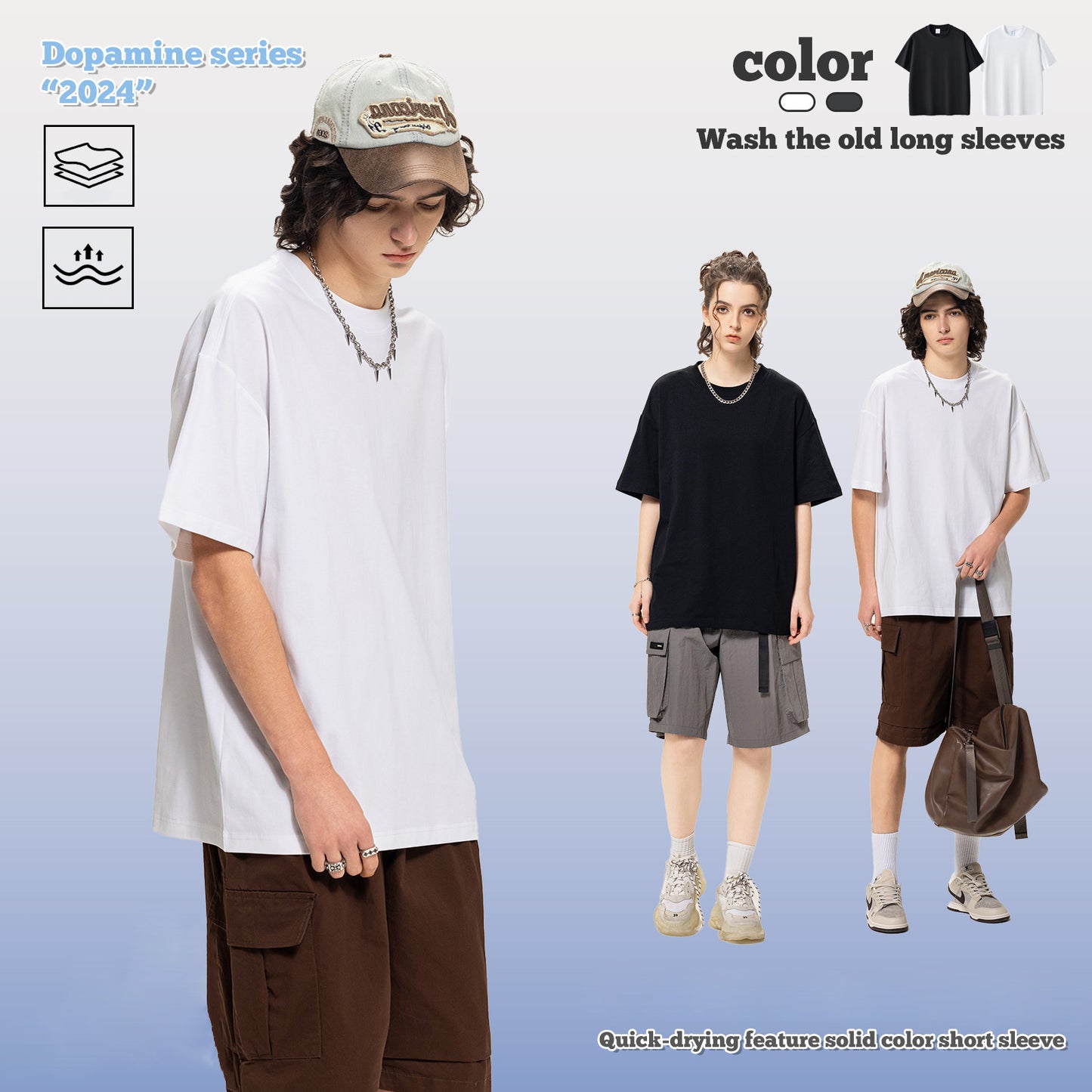 Quick Dry Short Sleeve Outdoor Basic Tee