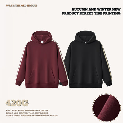 Three-Stripes French Terry Hoodie