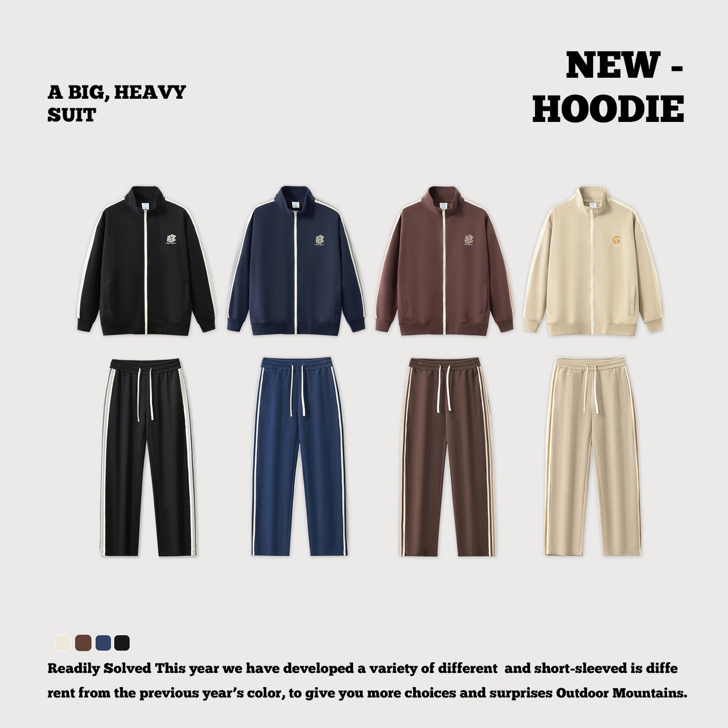 Two-Piece Wash Fleece Hoodie Set