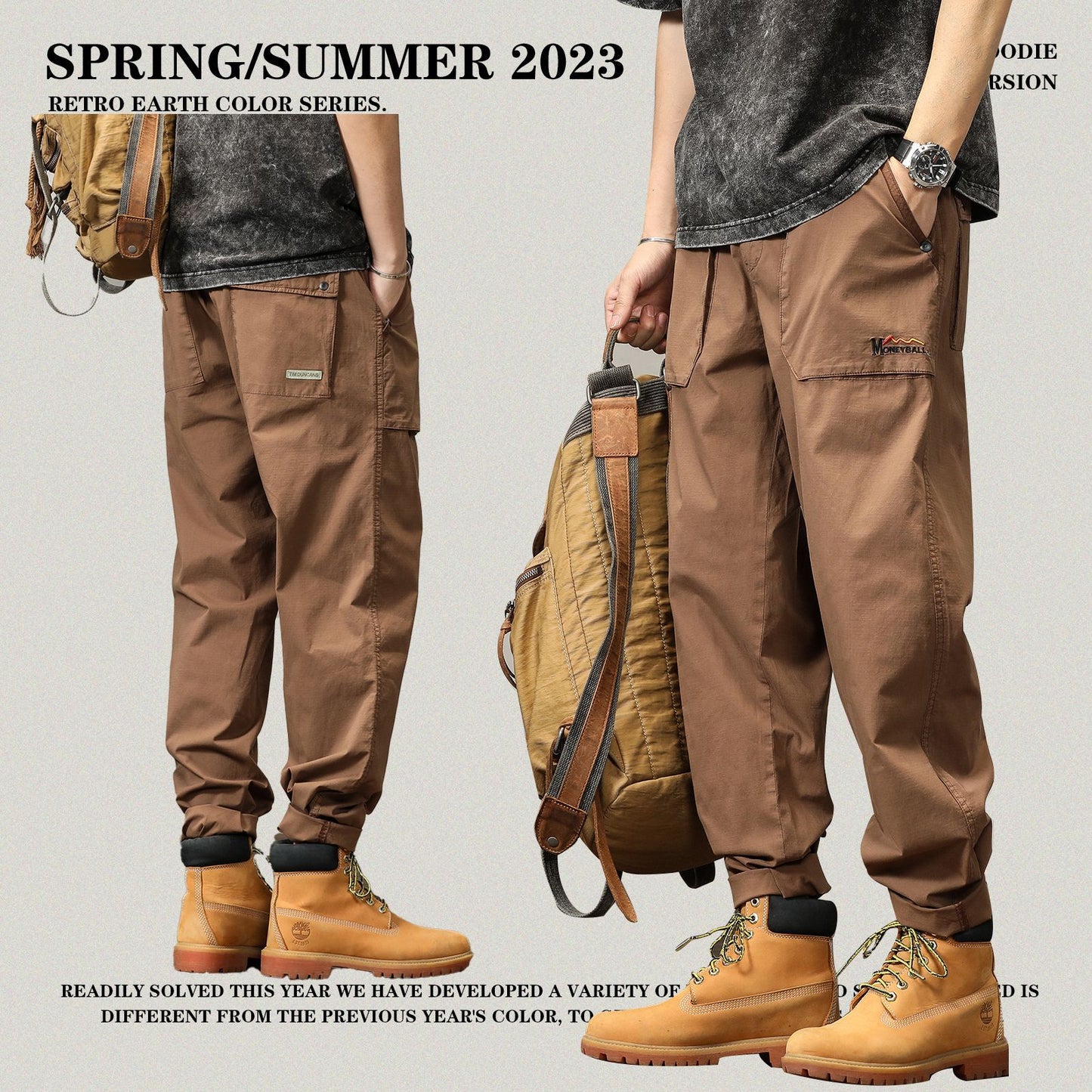 Loose Cuff Cargo Pants