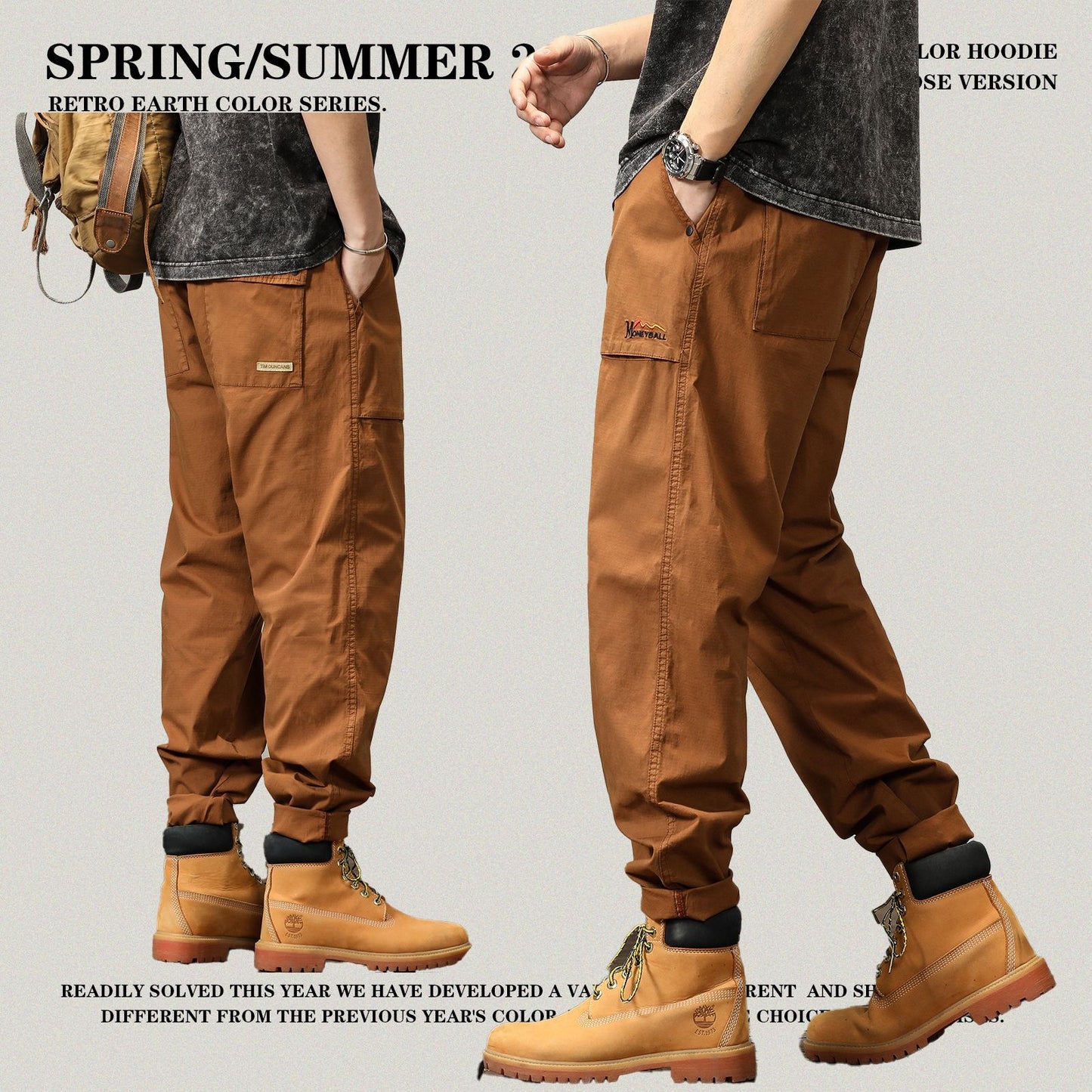 Loose Cuff Cargo Pants