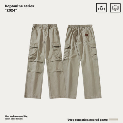 Pleated Knee Cargo Pants