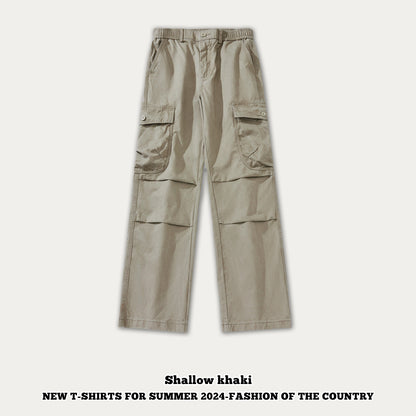 Pleated Knee Cargo Pants