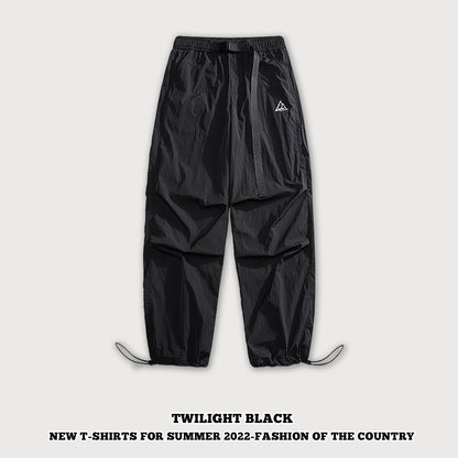 Buckle Belted Woven Cargo Pants