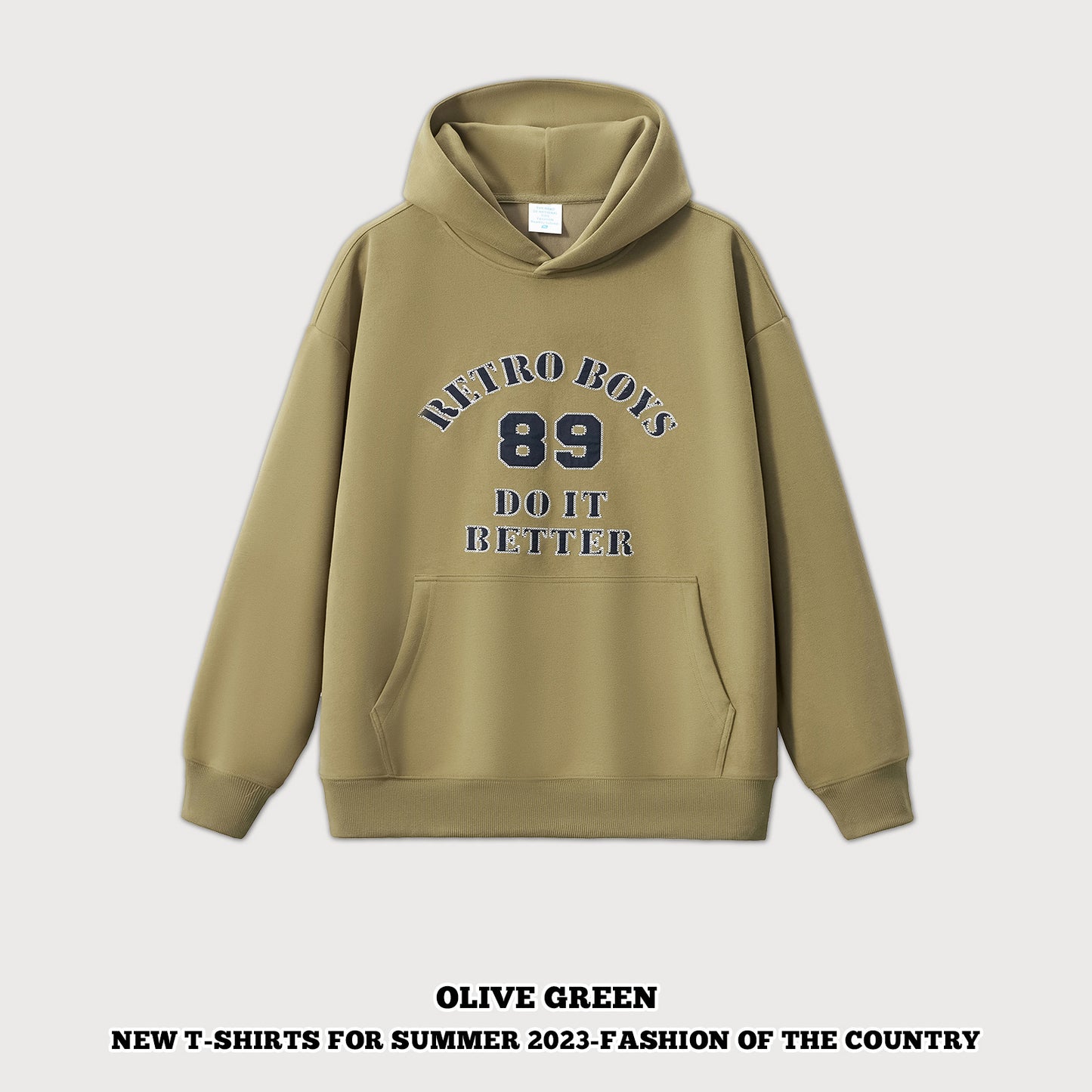 Retro Letter Hoodie