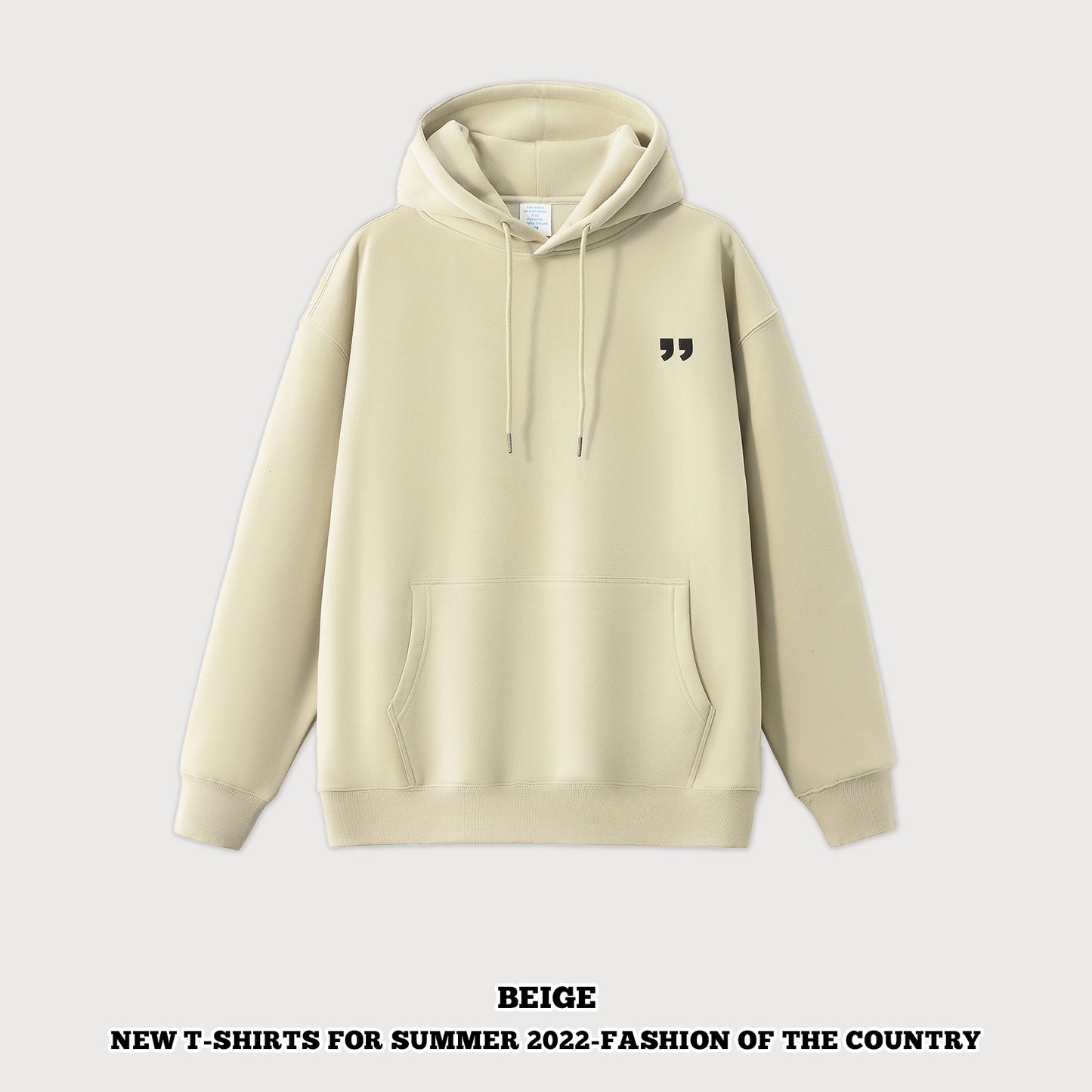 Print Fleece Hoodie