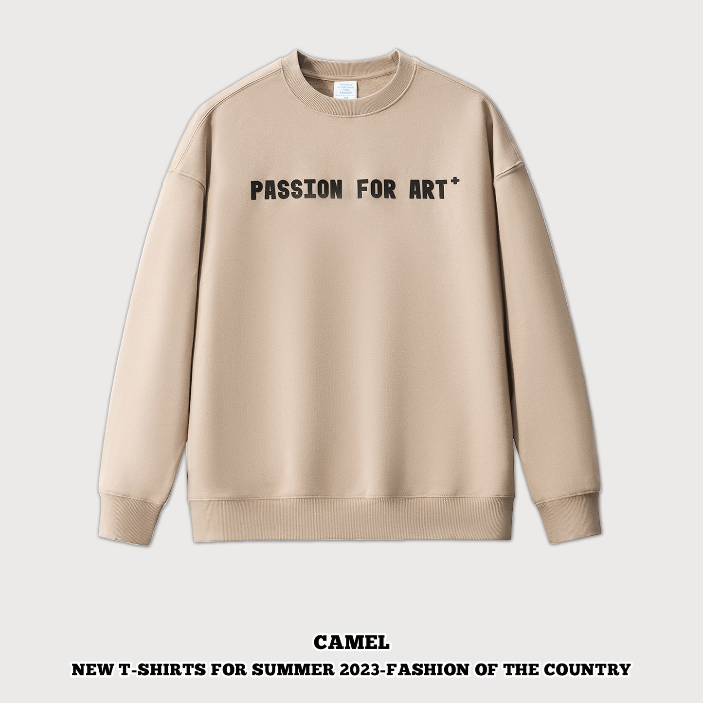 Crew Letter Printed Sweatshirt