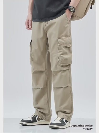 Pleated Knee Cargo Pants